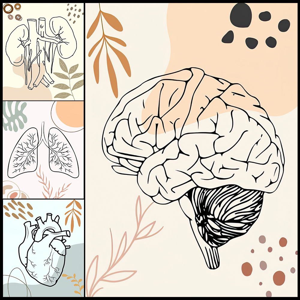 Science Nursery - Anatomia humana ciência cérebro berçário biologia