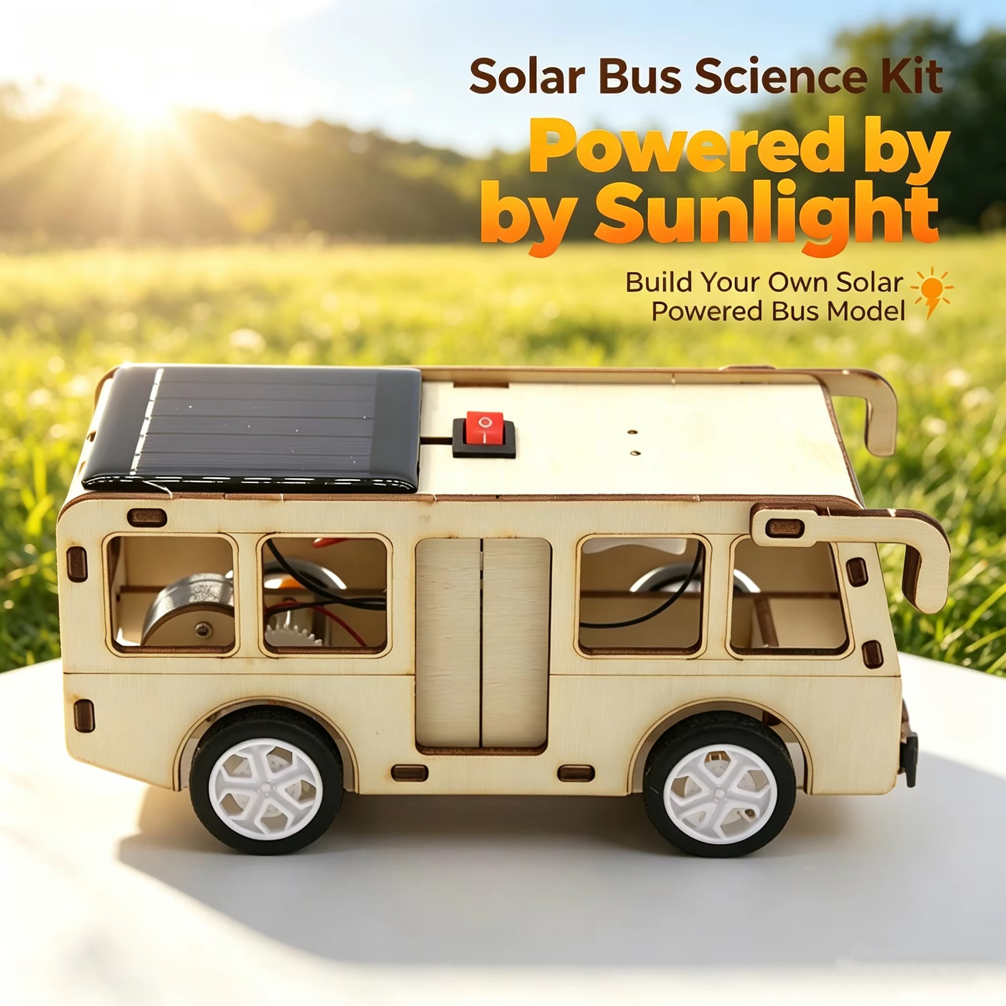 Science Project Diy - Brinquedo Educativo Científico Solar DIY, Modelo