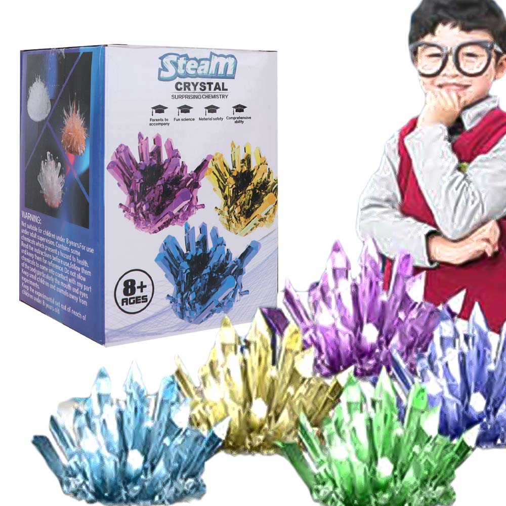 Science Project Diy - Kit de Ciência para Cultivar Cristais,