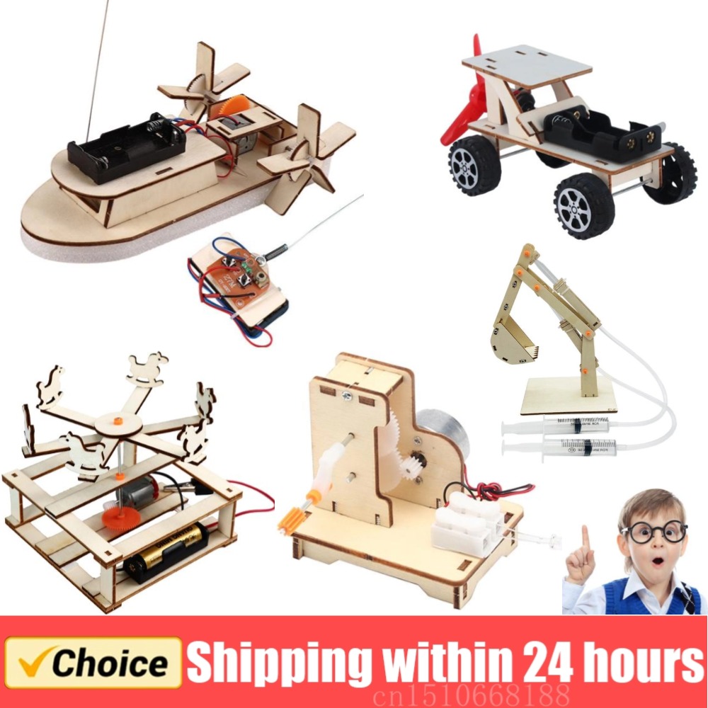 Science Project Diy - DIY Wooden Boat Model Science Toys