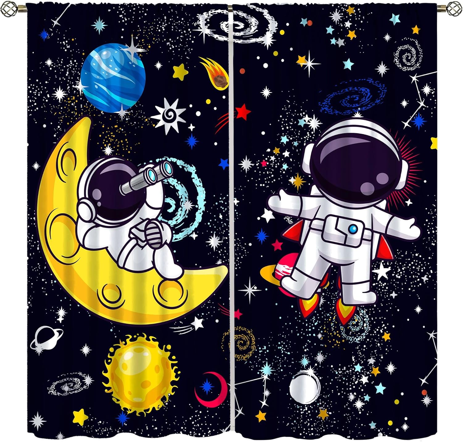 Cortina Decorativa Galáxia Boh - Science Nursery avaliação e preço